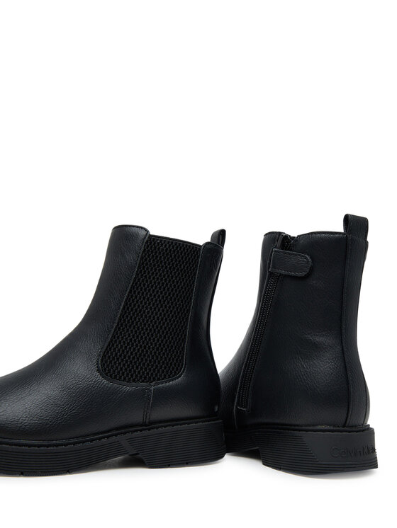 Calvin Klein Škornji Calvin Klein Chelsea Boot V3X5-83184-1355 S Črna