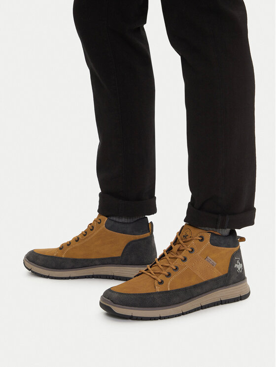 Beverly Hills Polo Club Šnurovacia obuv Beverly Hills Polo Club CEO-24AC595 Hnedá