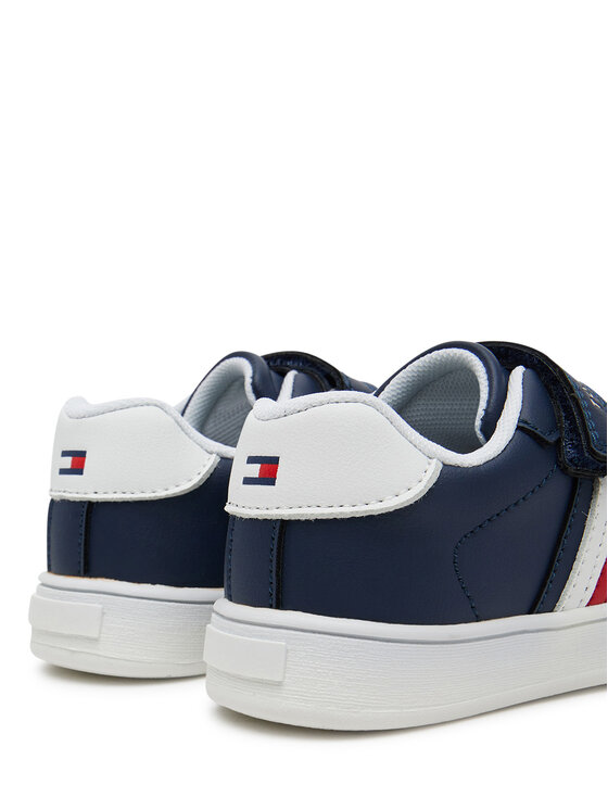 Tommy Hilfiger Sneakers Tommy Hilfiger Stripes Low Cut Lace Velcro Sneaker T1X9-33840-1269 M Bleumarin