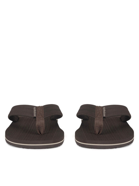 Quiksilver Japonki Quiksilver MOLOKAI LAYBACK TEXTURED AQYL101266 CVJ1 Brązowy