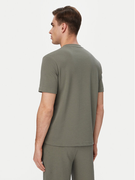 HUGO HUGO Camiseta Austin 50532011 Verde oscuro Regular Fit