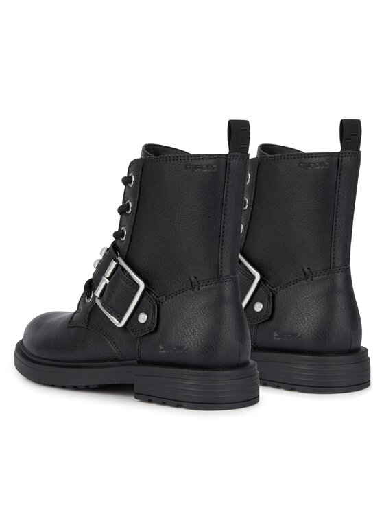 Geox Īsie zābaki Geox Jr Eclair J369QD 000BU C9999 D Melns