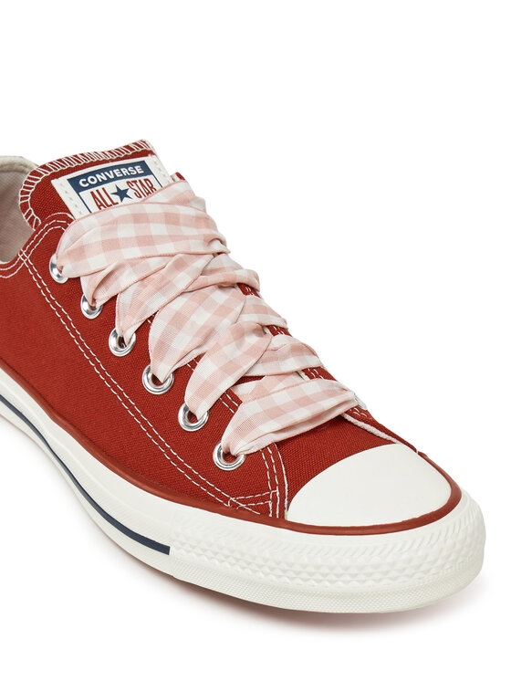 Converse Кеди Converse Chuck Taylor All Star Gingham A13662C Червоний