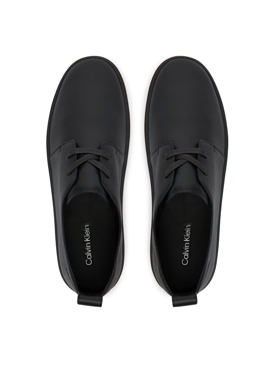 Calvin Klein Snīkeri Calvin Klein Hybrid Clean Cup Derby Lth HM0HM02011 Melns