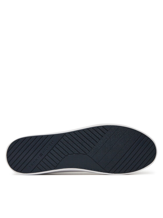 Tommy Hilfiger Sneakersy Tommy Hilfiger Th Hi Vulc Core Low Lth Ii Ess FM0FM05511 Biela