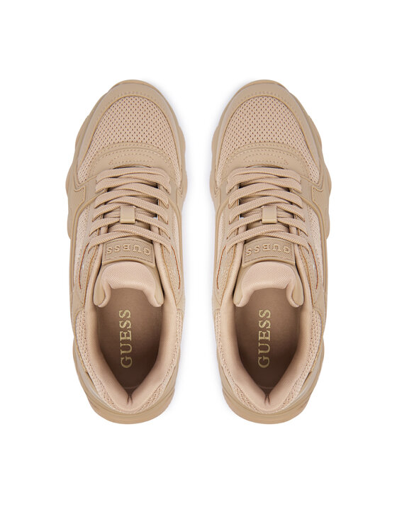 Guess Sneakersy Guess FLTMZZ ELE12 Béžová