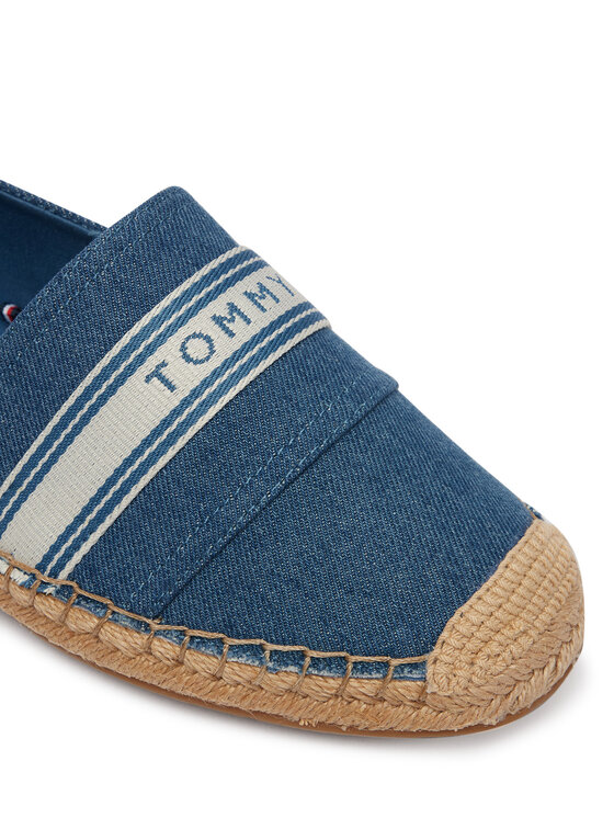 Tommy Hilfiger Espadrilky Tommy Hilfiger Hilfiger Webbing Espadrille FW0FW09334 Modrá