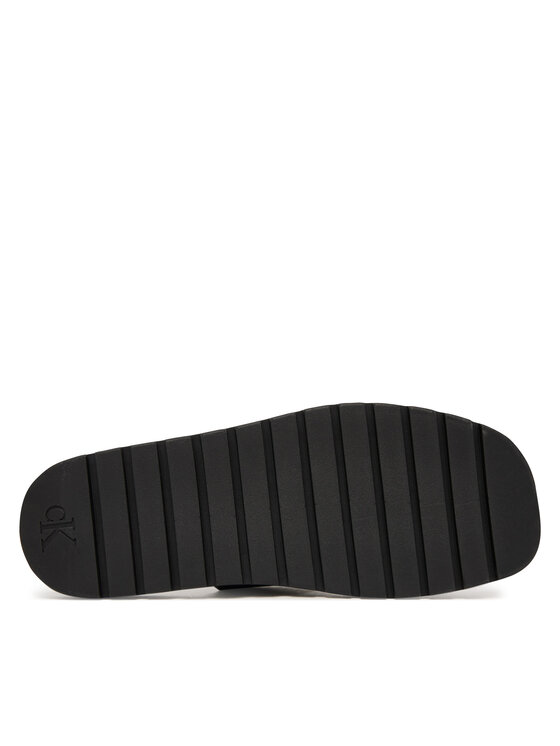 Calvin Klein Chanclas Calvin Klein Sq Molded Sandal Db Lth HM0HM02234 Negro