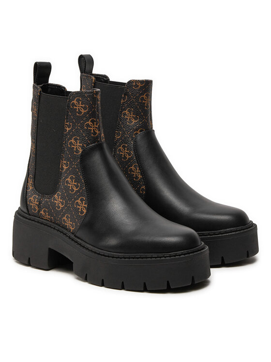 Guess Kotníková obuv s elastickým prvkem Guess Shuze FLTSHU ELE10 Černá