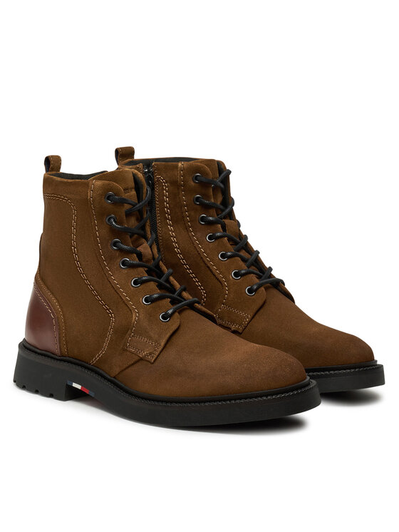 Tommy Hilfiger Kozaki Tommy Hilfiger FM0FM05105 Brązowy