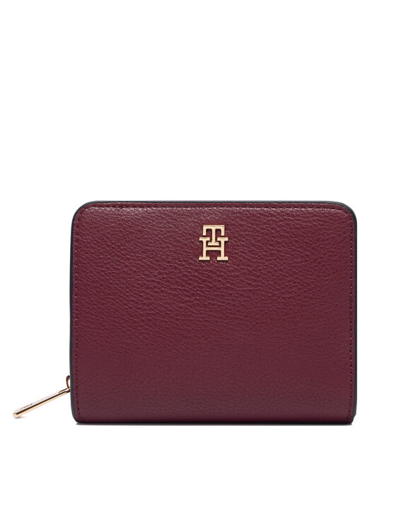 Tommy Hilfiger Novčanik Tommy Hilfiger Th Icon Med Za W/ Flap Seasonal AW0AW18758 Tamnocrvena