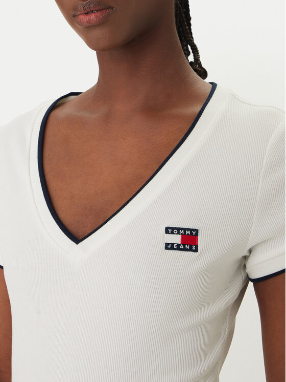 Tommy Jeans Tommy Jeans Camiseta DW0DW22275 Blanco Slim Fit