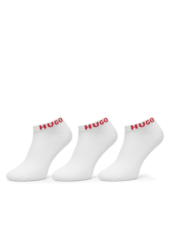 HUGO Trumpos kojinės HUGO 50516405 Balta