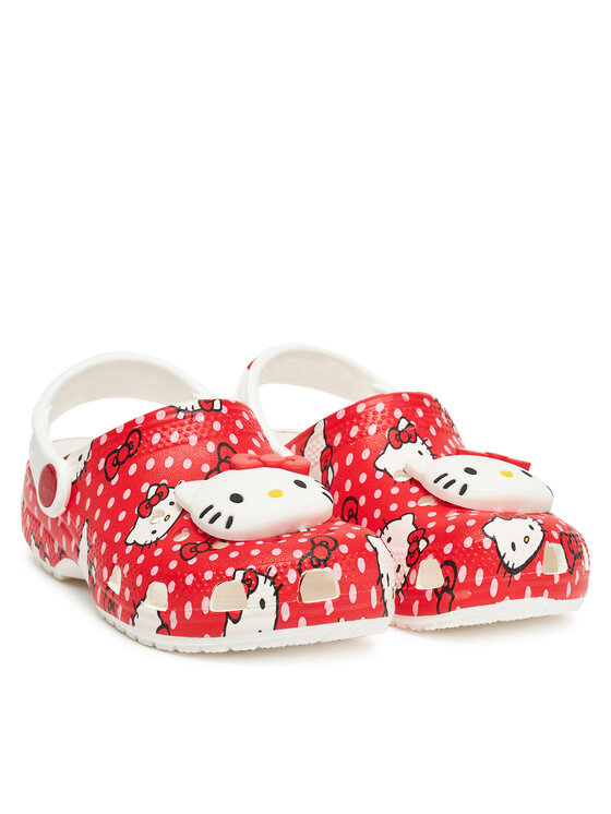 Crocs Natikači Crocs Hello Kitty Red Classic Clog K 210576 Pisana