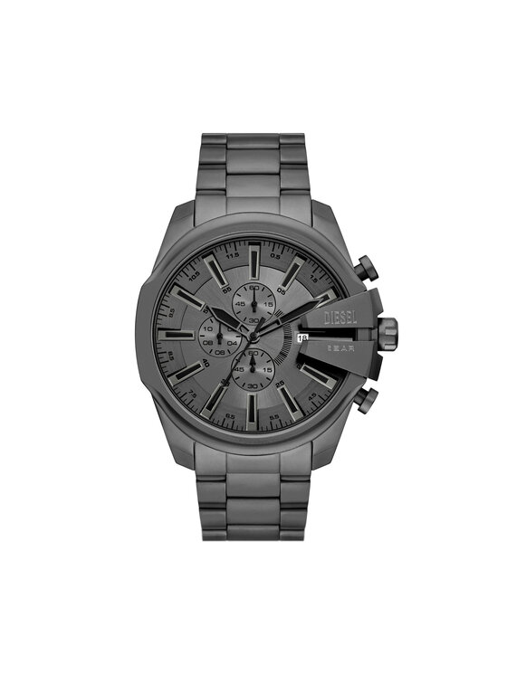 Diesel Годинник Diesel Mega Chief Slim Chronograph DZ4676 Сірий