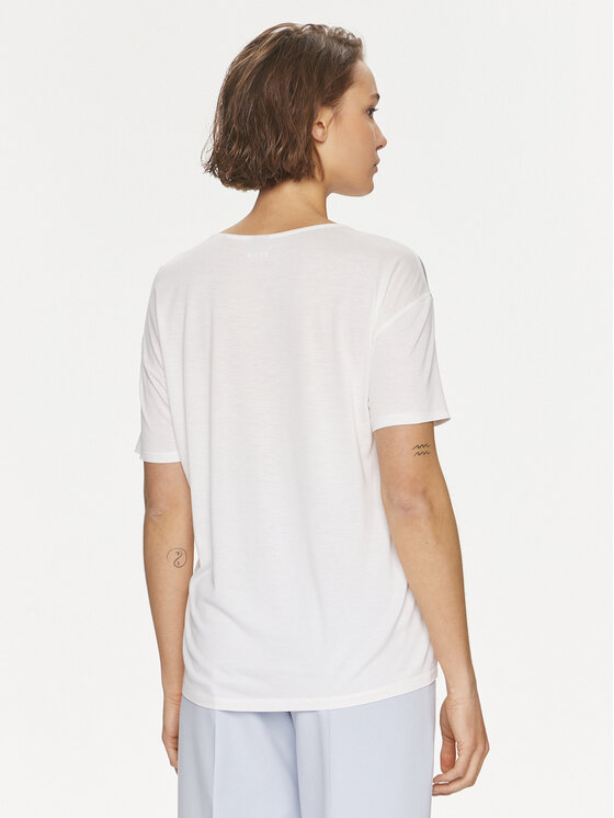 BOSS BOSS Camiseta Esandy 50457656 Écru Relaxed Fit