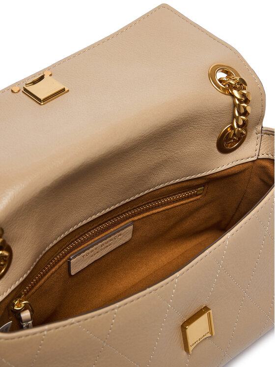 Tory Burch Сумка Tory Burch Charlie Quilted Small Shoulder Bag 185829 Бежевий