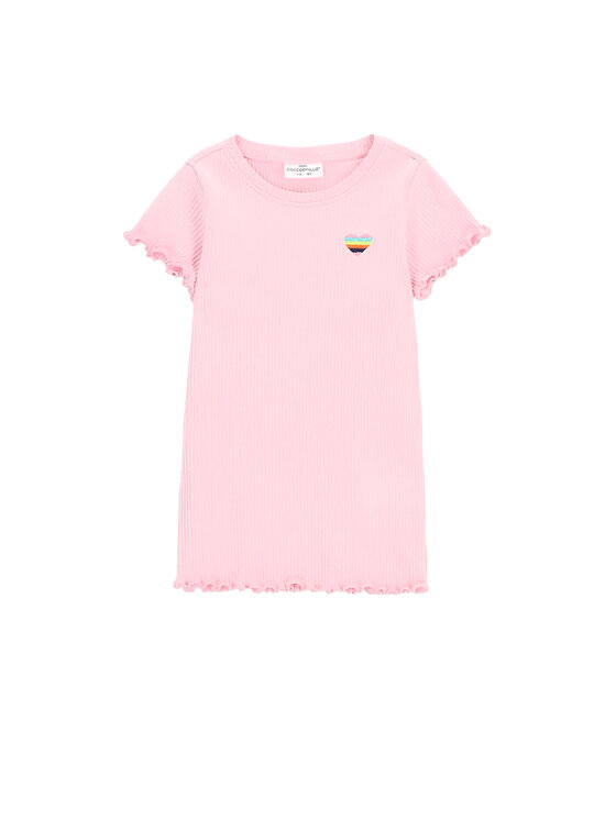 Coccodrillo Coccodrillo Marškinėliai WC5143204CGK Rožinė Slim Fit