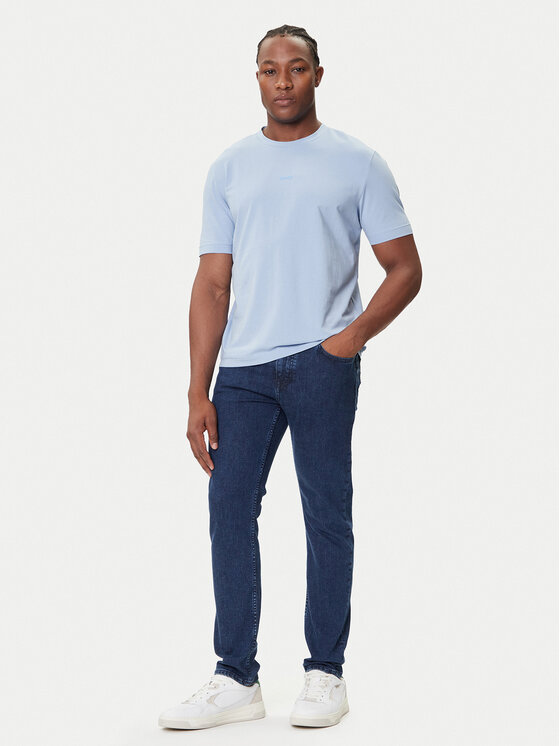 BOSS BOSS Camiseta Tchup 50473278 Celeste Relaxed Fit