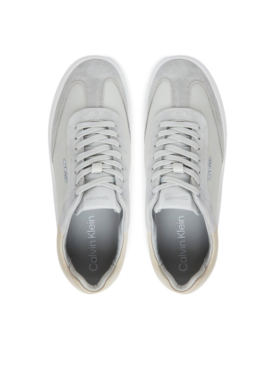 Calvin Klein Sneakers Calvin Klein Cupsole Lace Up - Lth Sue Mix HW0HW02435 Grigio