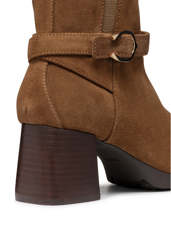 Geox Polokozačky Geox D Walk Pleasure 55 D46XBA 00022 C6372 Hnědá