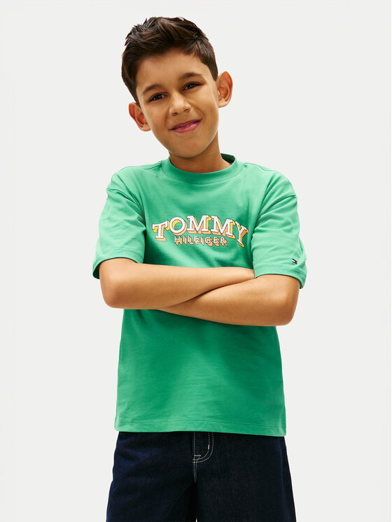 Tommy Hilfiger Tommy Hilfiger Camiseta KB0KB10267 Verde Regular Fit