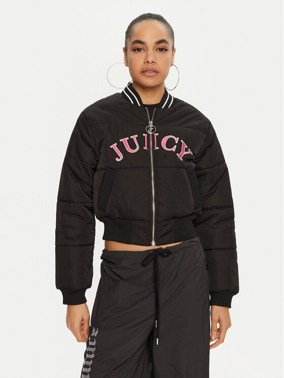 Juicy Couture Juicy Couture Cazadora bomber Kelsey JCOIJ224557 Negro Regular Fit