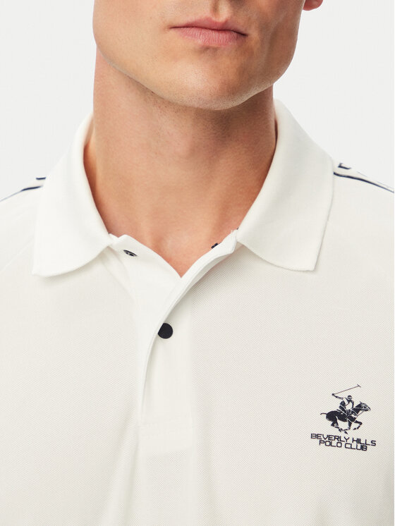 Beverly Hills Polo Club Beverly Hills Polo Club Поло P-SS26M-P0170 Білий Regular Fit