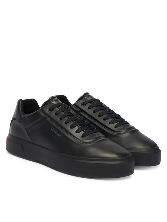 Calvin Klein Sneakersy Calvin Klein Basket Cups Oxf Lup Hf Lth YM0YM01452 Čierna