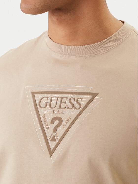 Guess Guess Футболка M6RI23 K8FQ4 Бежевий Regular Fit