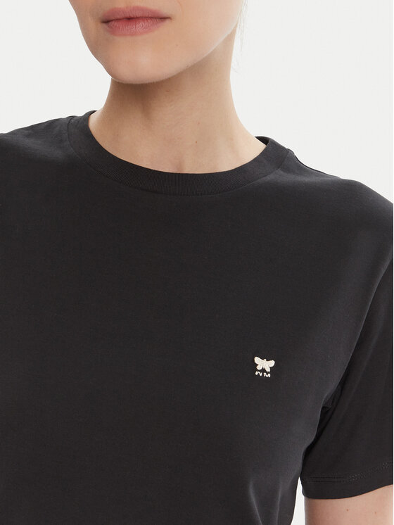 Weekend Max Mara Weekend Max Mara Camiseta Venaco 2525976021 Negro Regular Fit