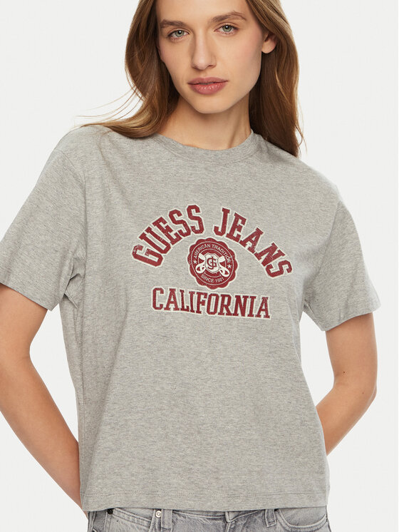 Guess Jeans Guess Jeans T-shirt W5RI43 K8HM0 Grigio Regular Fit