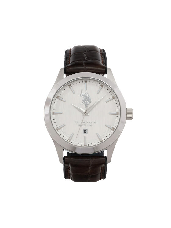 U.S. Polo Assn. Годинник U.S. Polo Assn. Yale USP7369WH Коричневий