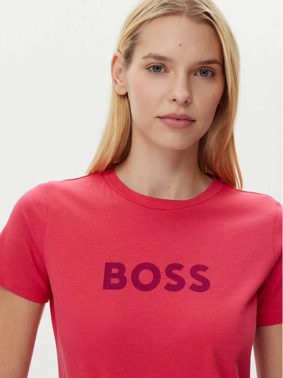 BOSS BOSS Majica C_Elogo_5 50501139 Roza Regular Fit