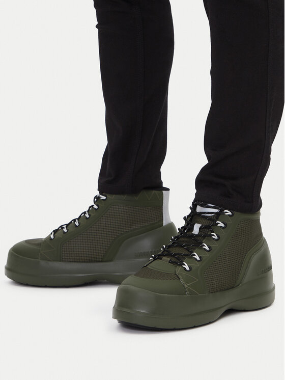 Moon Boot Sniega zābaki Moon Boot Luna Trek Mid Nylon 80D2480080 Haki