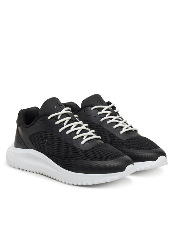 Calvin Klein Jeans Superge Calvin Klein Jeans Eva Runner Low Mesh Mix YM0YM01185 Črna