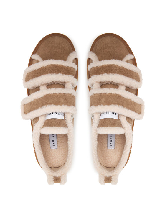 Inuikii Tenisice Inuikii Shearling Low Velcro 1001.001.0231 Bež
