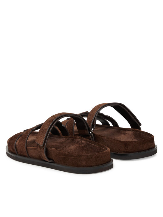 Tory Burch Шльопанці Tory Burch Ines Sport Slide 163481 Коричневий