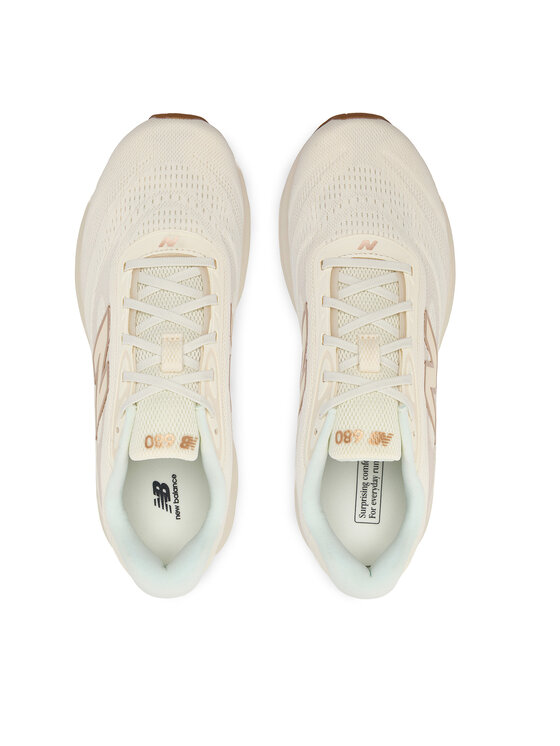 New Balance Buty do biegania New Balance 680 v9 W680107 Beżowy jasny