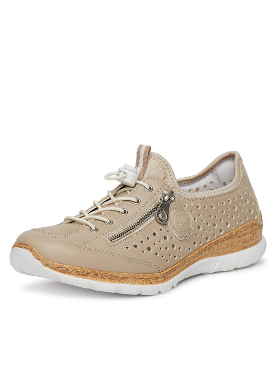 Rieker Sneakersy Rieker N42P6-62 Béžová