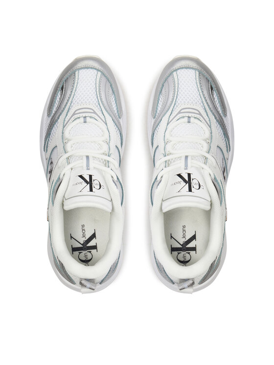 Calvin Klein Jeans Sneakers Calvin Klein Jeans Retro Tennis Low Lace Mh Ml Mr YW0YW01381 Bianco