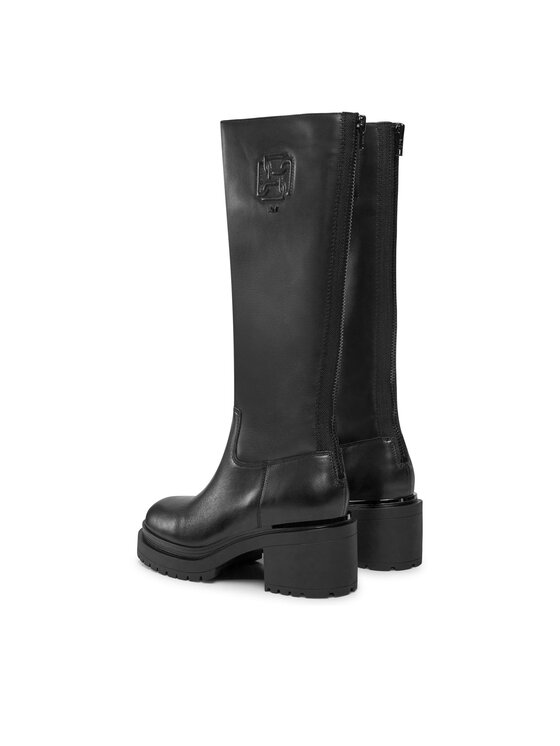 DKNY Kozačky DKNY Paloma Logo K3324785 Černá