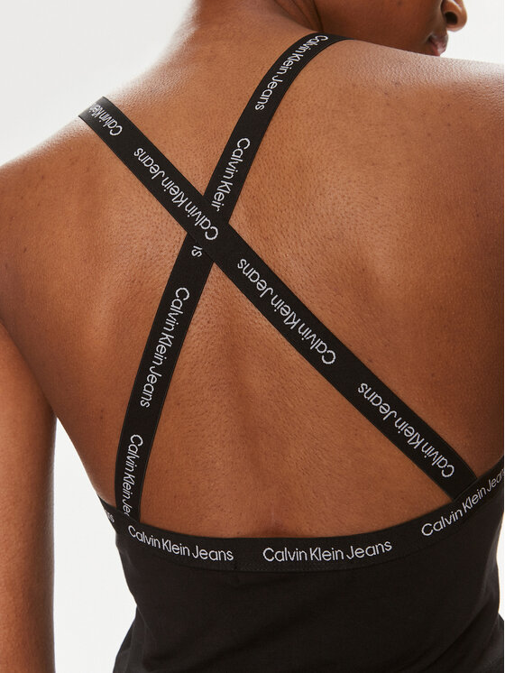 Calvin Klein Jeans Calvin Klein Jeans Top Logo J20J223110 Nero Slim Fit