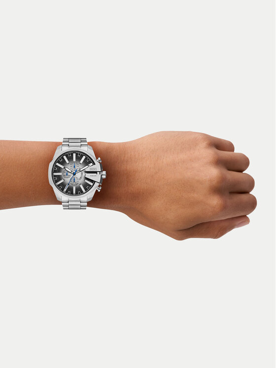 Diesel Годинник Diesel Mega Chief Slim DZ4686 Срібний