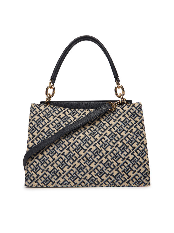 Geantă Tommy Hilfiger Th Her Med Satchel Jacqu AW0AW18639