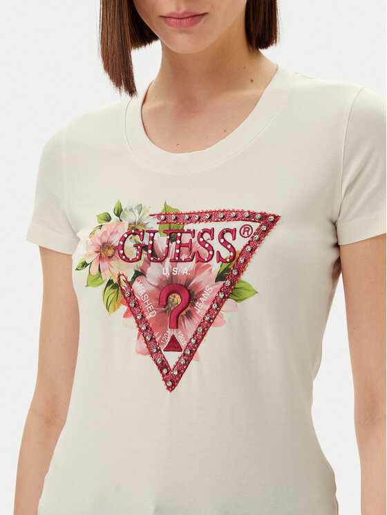 Guess Guess Футболка W5GI10 J1314 Білий Slim Fit