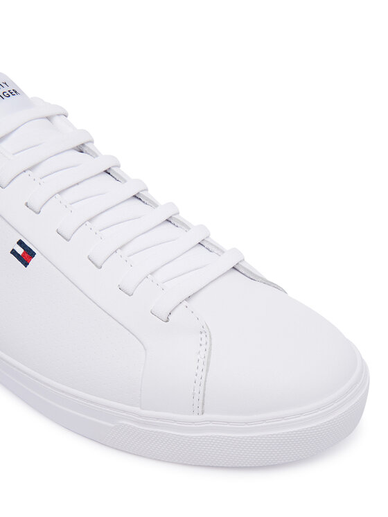 Tommy Hilfiger Laisvalaikio batai Tommy Hilfiger Icon Court FM0FM05946 Balta