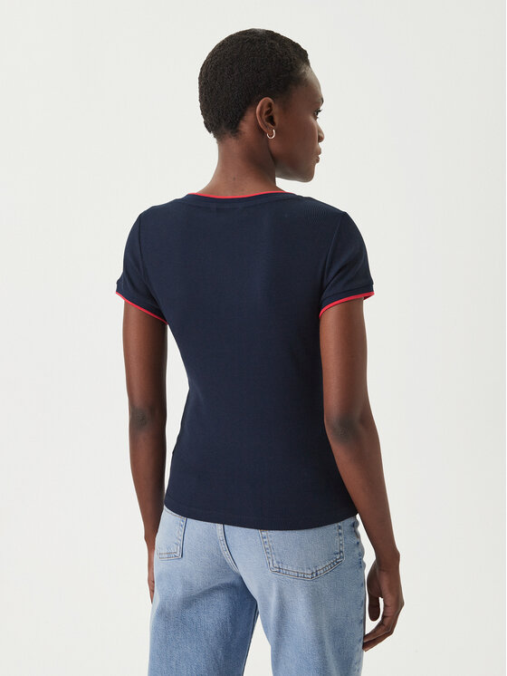 Tommy Jeans Tommy Jeans Majica DW0DW22275 Modra Regular Fit