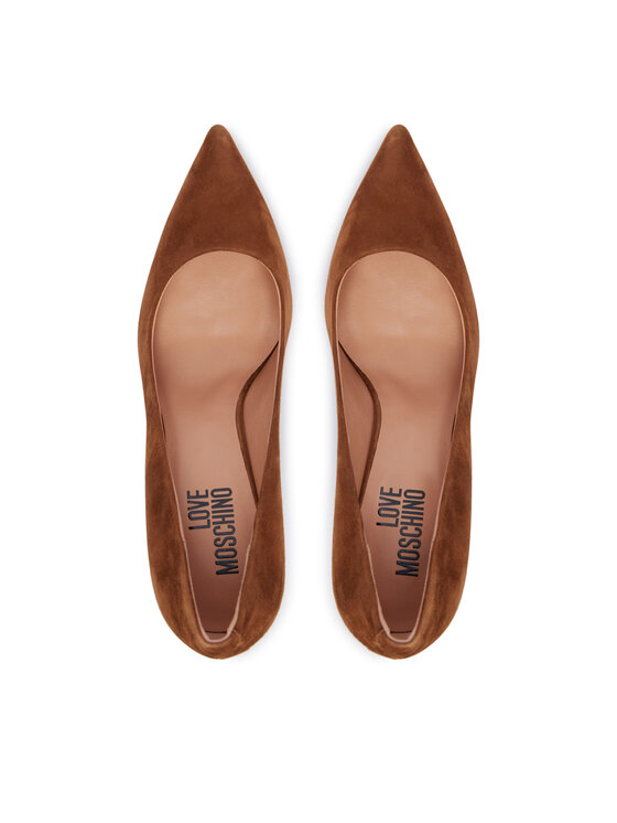 LOVE MOSCHINO Čevlji z visoko peto LOVE MOSCHINO JA10459G1PJA0210 Rjava