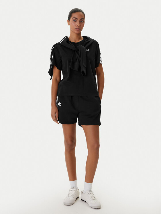 Kappa Kappa Pantalones cortos deportivos Banda Ivissa 361R6NW Negro Regular Fit